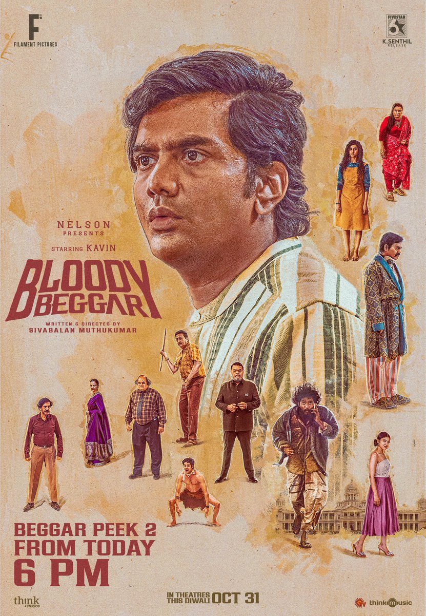 Nelson Dilipkumar (@nelsondilpkumar) on Twitter photo #BeggarPeek2 from BloodyBeggar at 6pm today 😍😀🙏 <a href="/Kavin_m_0431/">Kavin</a> <a href="/afilmbysb/">Sivabalan Muthukumar</a> <a href="/JenMartinmusic/">Jen Martin</a> <a href="/SunTV/">Sun TV</a> <a href="/FilamentPicture/">Filament Pictures</a> <a href="/thinkmusicindia/">Think Music</a> @FivestarSenthil #BeggarPeek2 from BloodyBeggar at 6pm today 😍😀🙏 <a href="/Kavin_m_0431/">Kavin</a> <a href="/afilmbysb/">Sivabalan Muthukumar</a> <a href="/JenMartinmusic/">Jen Martin</a> <a href="/SunTV/">Sun TV</a> <a href="/FilamentPicture/">Filament Pictures</a> <a href="/thinkmusicindia/">Think Music</a> @FivestarSenthil