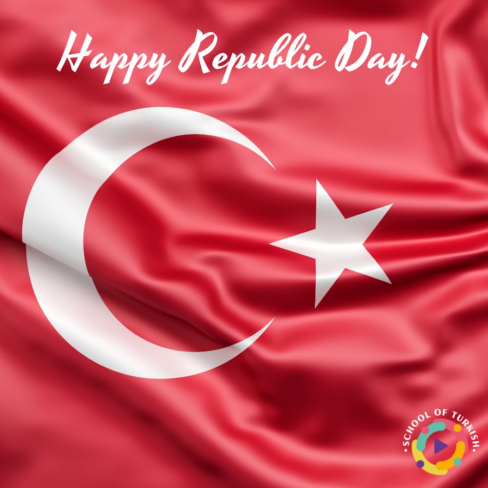 SchoolofTurkish's tweet photo. Cumhuriyet bayramımız kutlu olsun🇹🇷🇹🇷🇹🇷 https://t.co/X60QAI1iGR