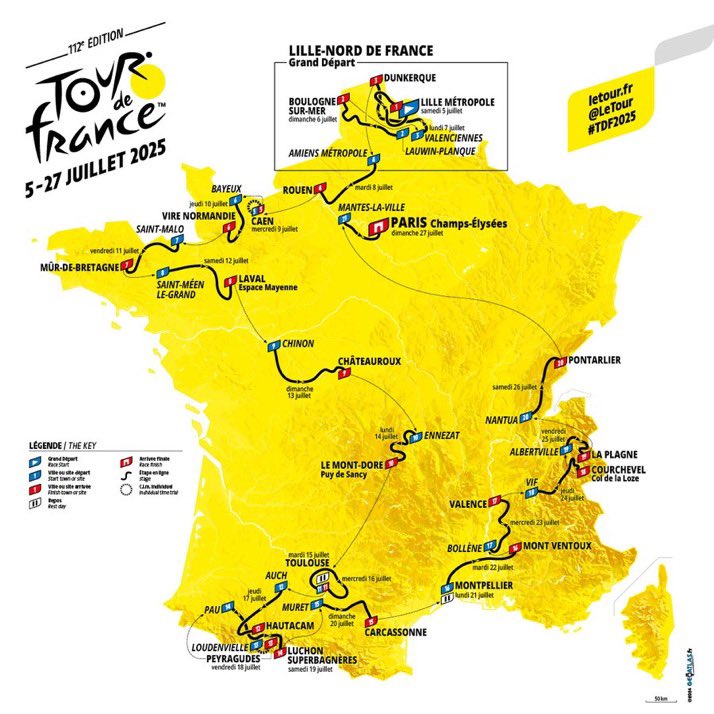 prunier_v's tweet photo. @Departement63 à l’honneur pour 2 étapes 100% puydomoises les 14 et 31 juillet#TDFF 2025 @ambertlivradoisforez👧🚴‍♀️🚲 https://t.co/mJN8IU9ZsA