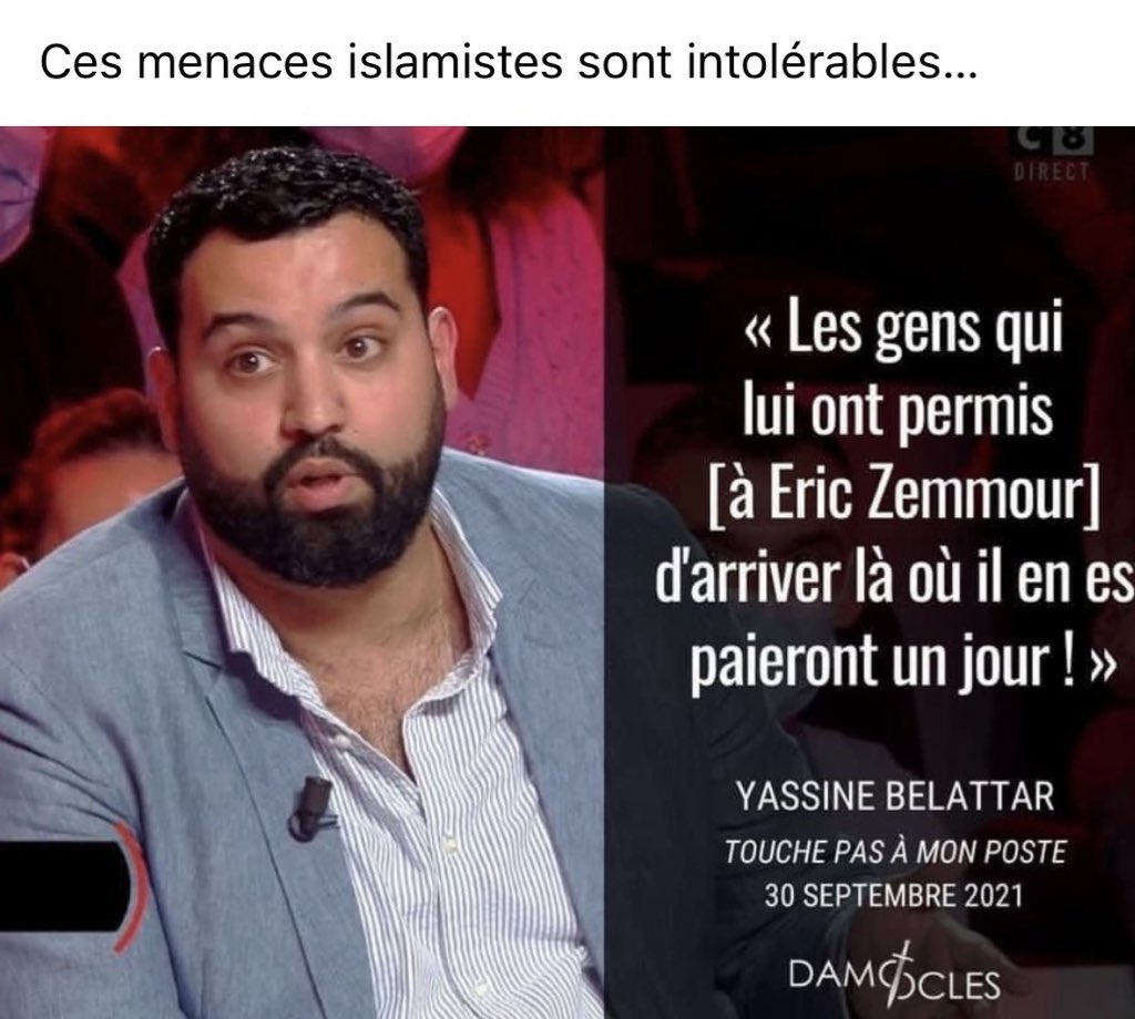 <a href="/JeanMessiha/">Jean MESSIHA</a> Parce que #Macron veut faire de la France, une province du #Maroc, une fois que #Belattar aura le ministre des armées #Lecornu au pas pour déclencher le jihad sur notre sol !