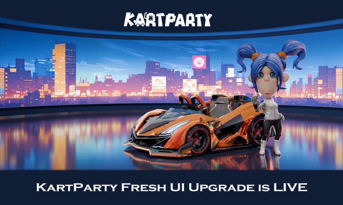 Exciting news for Kart Party!

We’ve just rolled out a brand new UI that enhances your gaming experience with a smoother look and feel.

Dive in and enjoy the upgraded visuals as you race to victory!

Also stay tuned with our previous event airdrop announcement in this week!

For