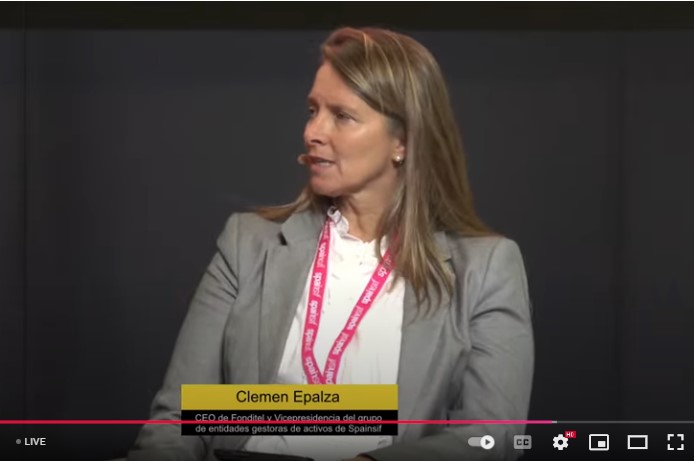 Clemen Epalza, consejera delegada de Fonditel y vicepresidenta del grupo de gestoras de activos de <a href="/Spainsif/">Spainsif</a> presente en mesa redonda en #SpainsifAnual24 - Sigue el streaming en youtube.com/watch?v=2lqxOY…