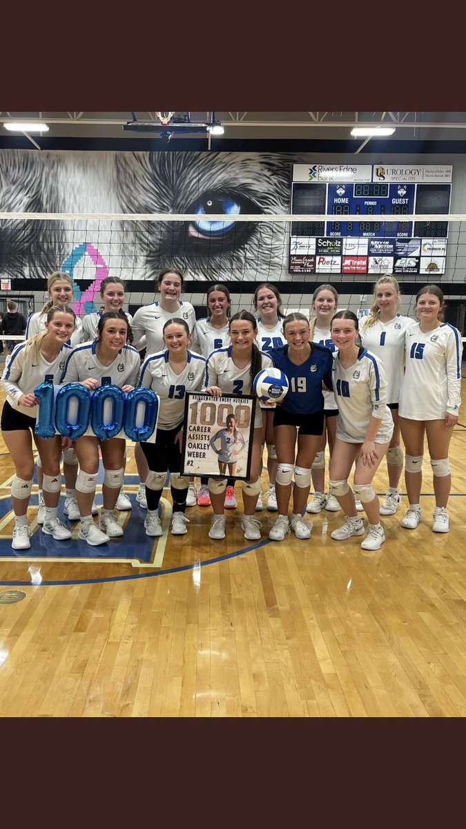 Congratulations to <a href="/oakley_weber10/">Oakley Weber</a> on surpassing 1000 career assists last night! #GoHuskies