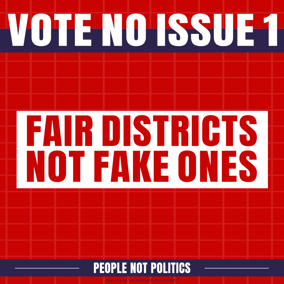 ohiogop's tweet photo. Issue 1 would splinter Ohio's communities along social and racial lines, exacerbating gerrymandering and entrenching division in our political districts.
📲 #NoOnIssue1 https://t.co/nR4CN5yY5n
