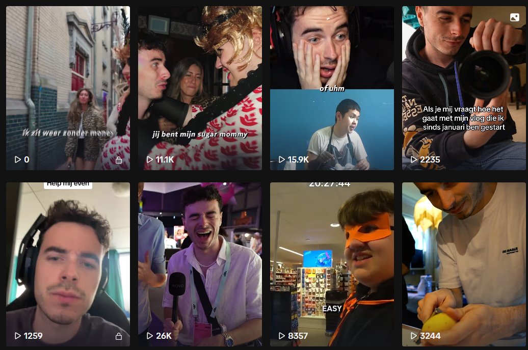 BarendvdBrink's tweet photo. Waarom je NOOIT jezelf moet willen boosten op Tiktok... Ik dacht ik doe is kijken wat er gebeurd als ik 10 euro investeer in een video, sinds die video komen AL mijn video's niet meer boven de 1.000 views. Op ALLE andere platformen WEL... (voor &amp; na) https://t.co/iAjBGJUOgw