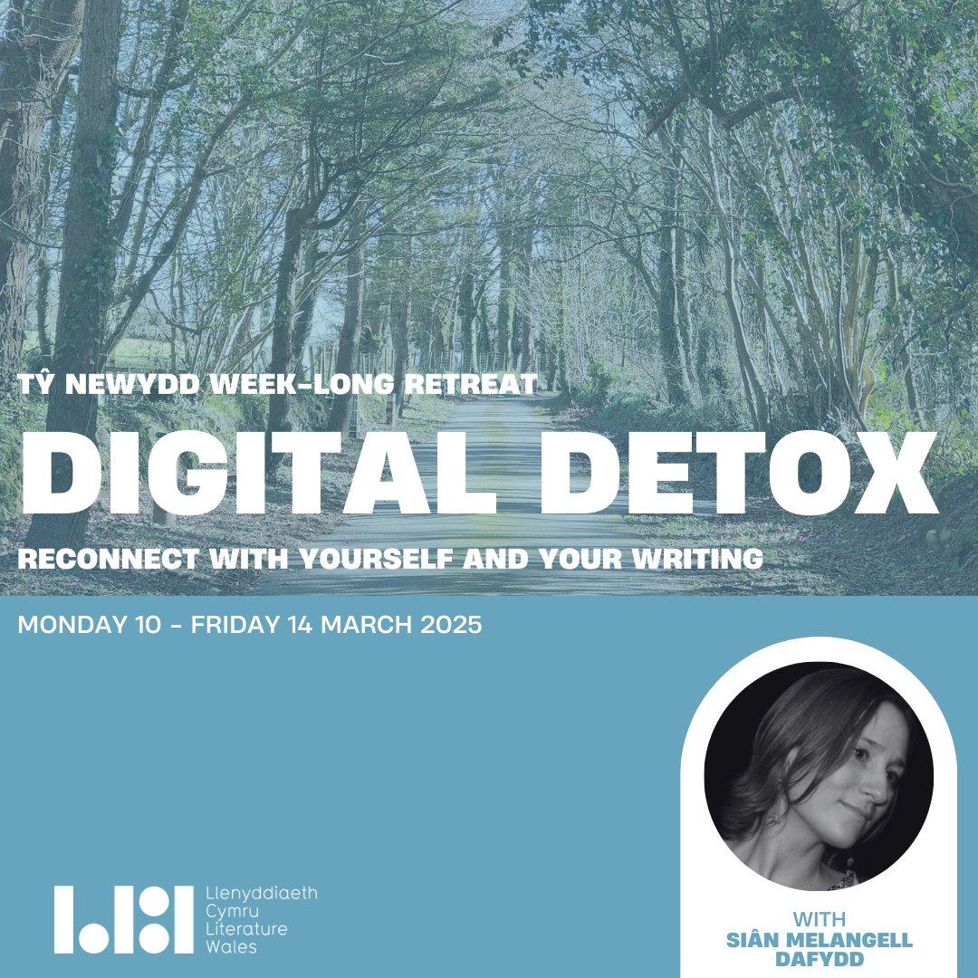 Ty_Newydd's tweet photo. How does a week-long Digital Detox sound? This fully catered retreat led by @SianMelangell,  will offer you a space to disconnect from the online and reconnect with your writing ✍️🙌
https://t.co/Qrmz7vSSKa https://t.co/Sr0OZO4Ba1