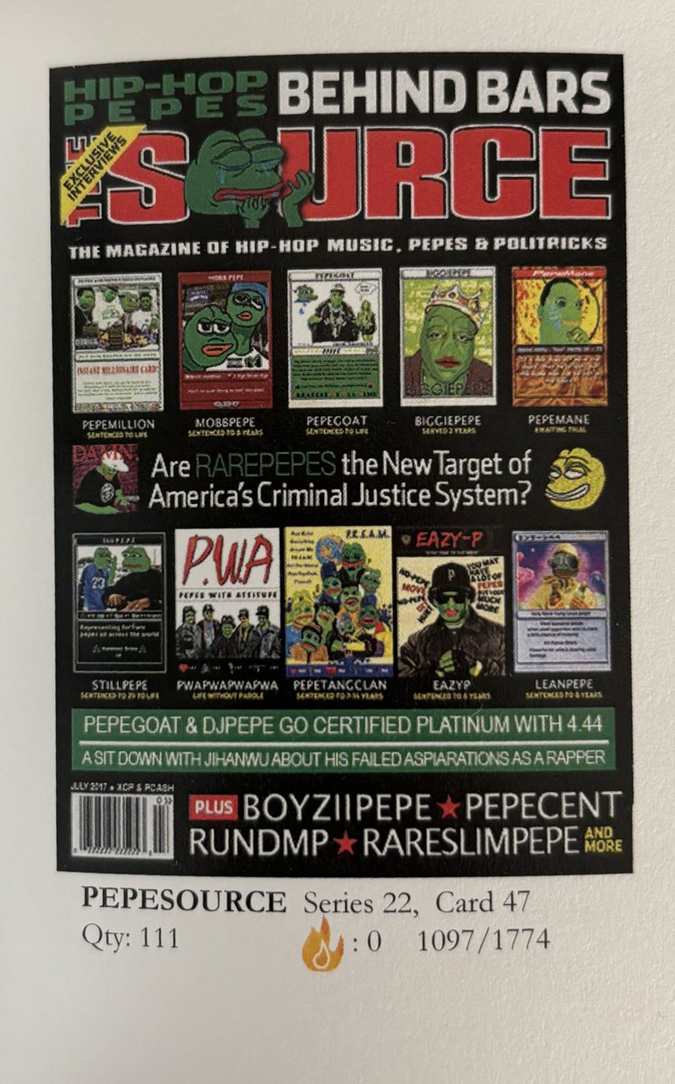 One OG #Rarepepe a day #pepesource 🐸 #NFT #Bitcoin