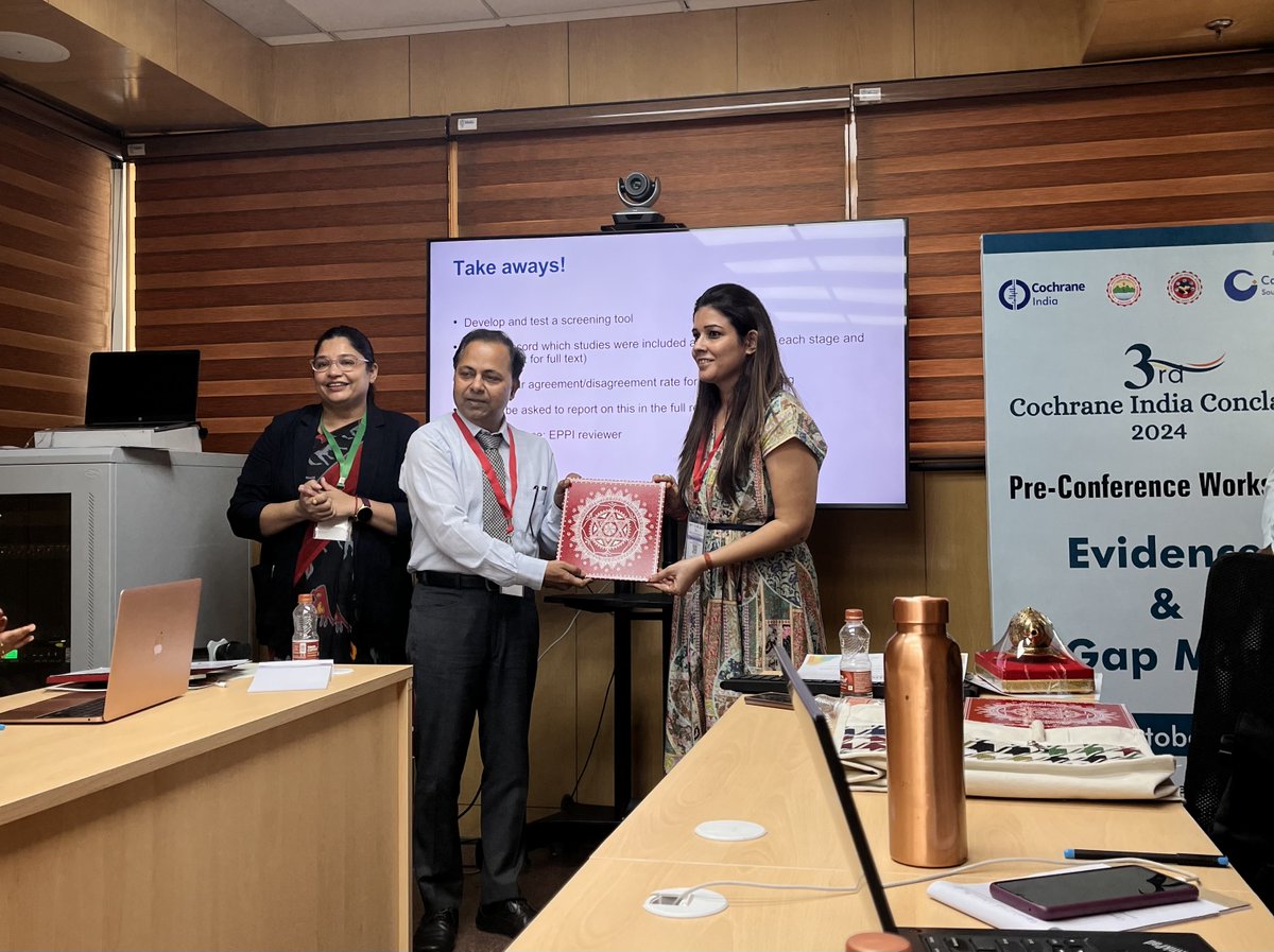 Campbell South Asia (@sasia_campbell) on Twitter photo In the lead-up to the conclave, we conducted a pre-conference workshop on Evidence & Gap Maps (EGM), led by <a href="/AshritaSaran/">Ashritta Saran</a> & <a href="/kapoorsuchi/">suchi kapoor</a>. This session aimed to equip participants with the knowledge & skills to effectively utilize EGMs in their research & decision-making process. In the lead-up to the conclave, we conducted a pre-conference workshop on Evidence & Gap Maps (EGM), led by <a href="/AshritaSaran/">Ashritta Saran</a> & <a href="/kapoorsuchi/">suchi kapoor</a>. This session aimed to equip participants with the knowledge & skills to effectively utilize EGMs in their research & decision-making process.
