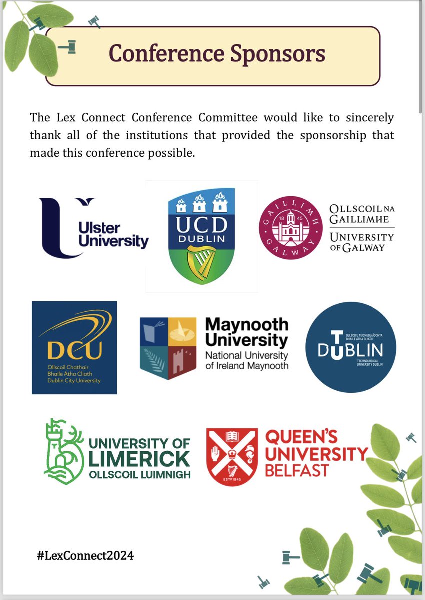 LexConnect_Conf's tweet photo. FINAL PROGRAMME🧑‍⚖️📚
We are delighted to present the final programme for the conference🎊
Looking forward to hearing from all our presenters and speakers on Saturday!!!  
First up, a shout out to our sponsors for their support🧵 https://t.co/Nmq5M1i4ah