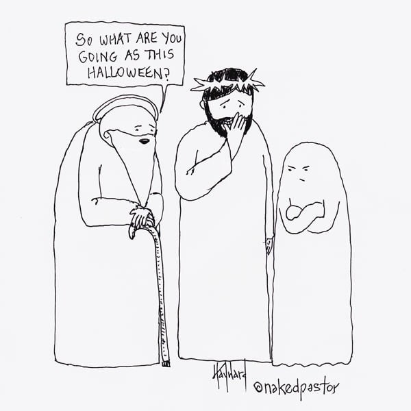 Poor Holy Ghost has to go as the same thing every single Halloween.