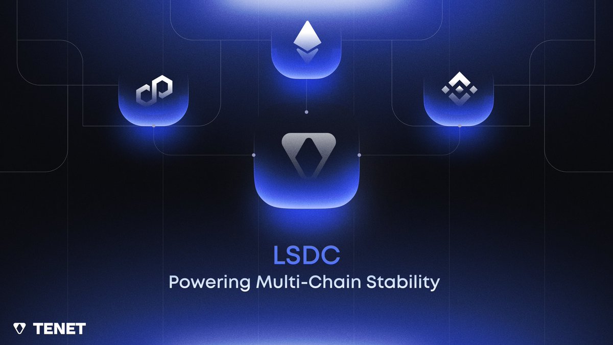 LSDC: Powering Multi-Chain Stability  

Tenet’s core infrastructure is built to support LSDC, a stablecoin backed by yield-generating assets across multiple chains. 

Every element – cross-chain staking, decentralized security, and governance are designed to ensure LSDC operates