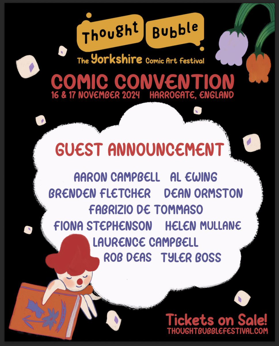 Who would have thought we could fit anymore guests in!?

A few amazing names to finish off this years guest list for you. 

Find out more about them here: thoughtbubblefestival.com/guests