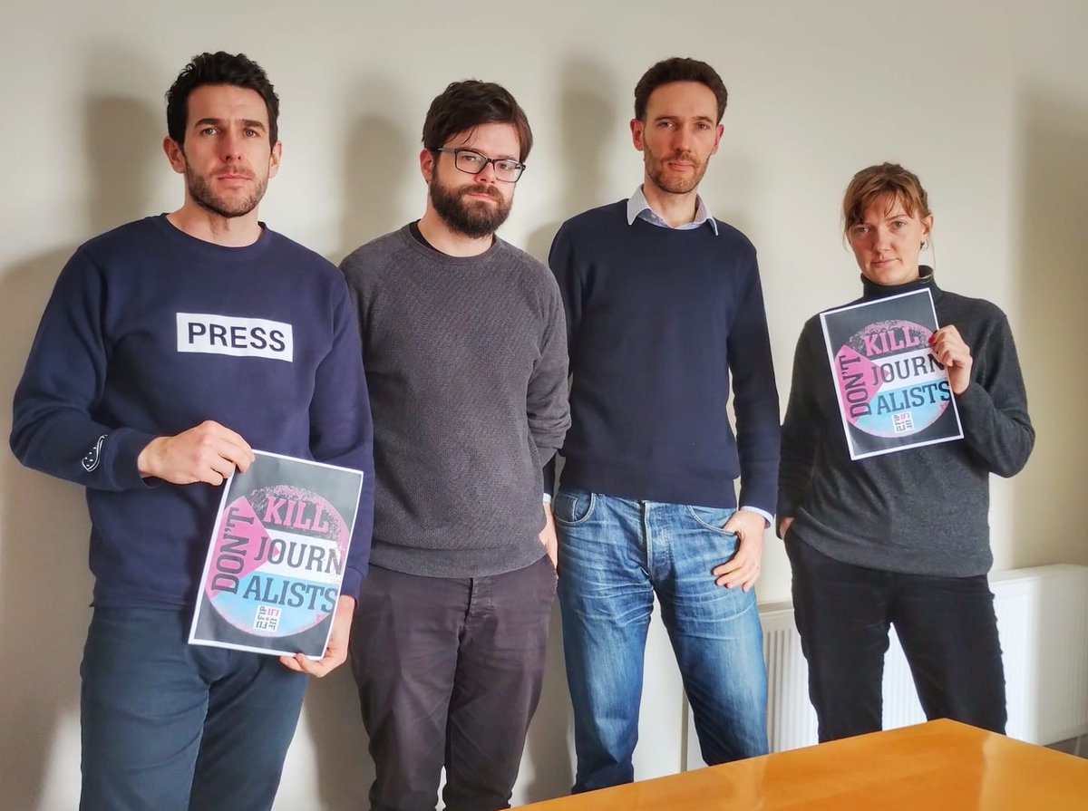 Niall Sargent 🕵️ (@niall_sargent) on Twitter photo Colleagues are being targeted and killed as they show the world the reality on the ground in Gaza & Lebanon.
Irish journalists are standing up to support them. 
Israel - stop killing journalists. 
#Journalismisnotacrime #JournalistNotTerrorist Colleagues are being targeted and killed as they show the world the reality on the ground in Gaza & Lebanon.
Irish journalists are standing up to support them. 
Israel - stop killing journalists. 
#Journalismisnotacrime #JournalistNotTerrorist