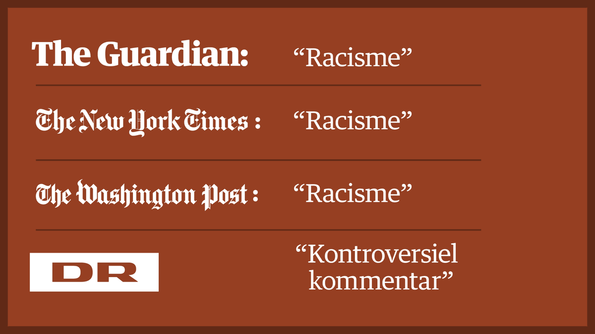 Sammenligning af overskrifter fra dækningen af Trumps rally. #dkpol #uspol #dkmedier