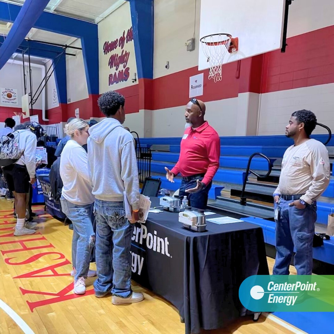 CenterPoint Energy (@centerpoint) on Twitter photo Employees from our #natgas teams connected with students at <a href="/KashmereHS/">Kashmere High School</a> on #CareerDay, sharing a look into their work duties & the passion that drives it. The future workforce has so much potential & we appreciate the opportunity to share our insight as they explore their future. Employees from our #natgas teams connected with students at <a href="/KashmereHS/">Kashmere High School</a> on #CareerDay, sharing a look into their work duties & the passion that drives it. The future workforce has so much potential & we appreciate the opportunity to share our insight as they explore their future.