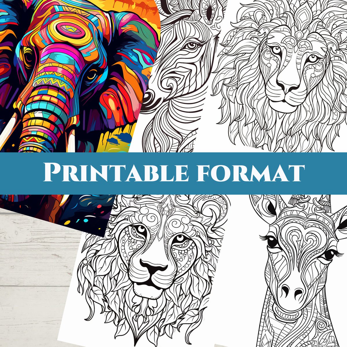 outdoor_painter's tweet photo. African Animals Coloring Book - Adult Safari Coloring, Stress  by DigiColorDreams https://t.co/dxtEw7ycp1 via @Etsy #animalcoloringpages #mandalacoloringpages #etsystore #etsyfinds #etsycoloringpages #etsylisting #EtsySeller #coloringpagesforadults https://t.co/FhUf6wMVv4