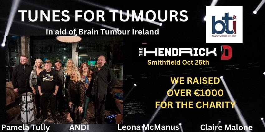 Pamela Tully Music (@pammytree) on Twitter photo We raised over €1000 for <a href="/braintumourIRL/">Brain Tumour Ireland</a> thank you so so so much to everyone that attended and donated We raised over €1000 for <a href="/braintumourIRL/">Brain Tumour Ireland</a> thank you so so so much to everyone that attended and donated