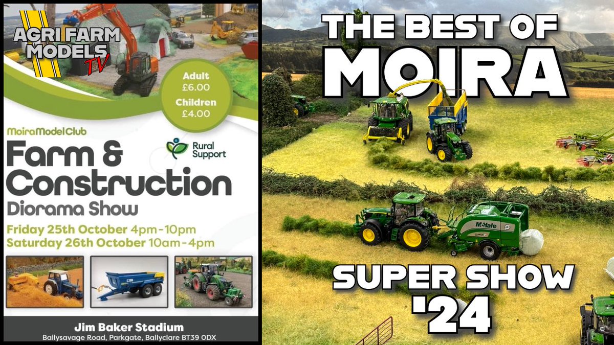 Moira Model Club | FARM &amp; CONSTRUCTION DIORAMA SHOW 2024 | BEST OF youtu.be/sbd2ica-B1k?si… 
#farmmodels #farmmodelshow