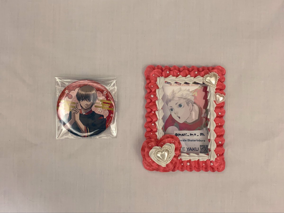 mari_mo_02's tweet photo. 【譲渡】
銀魂　POP UP SHOP in OIOI マルイ　トレーディング缶バッジ

譲→沖田総悟
求→定価+送料

お声がけ重なる場合、別ツイのぱしゃこれを一緒にお迎えしてくださる方優先させて頂きます。

検索からも気軽にお声がけください🦄 https://t.co/rSHto8b4TA