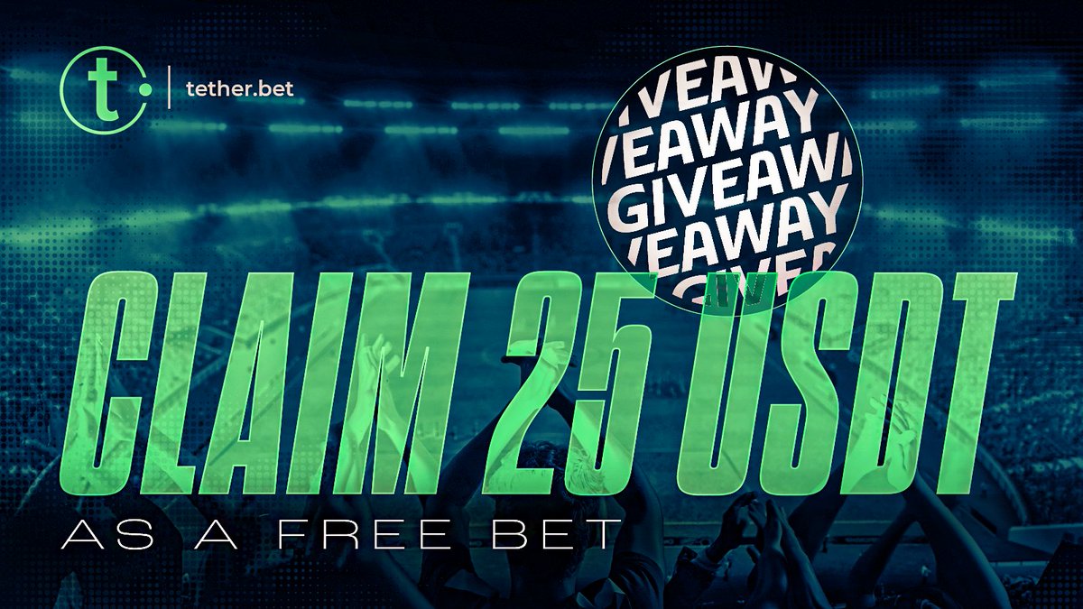 🎉 TUESDAY FREE BET GIVEAWAY ALERT! 💰 

We're giving away $25 USDT in FREE BETS to TWO lucky winners! 

To enter:   
1️⃣ Follow <a href="/tether_bet/">tether.bet</a>
2⃣ Retweet this tweet  
3⃣ Comment "Done" and tag two friends ✌️

Winners will be announced on Thursday! 

Good luck! 🍀