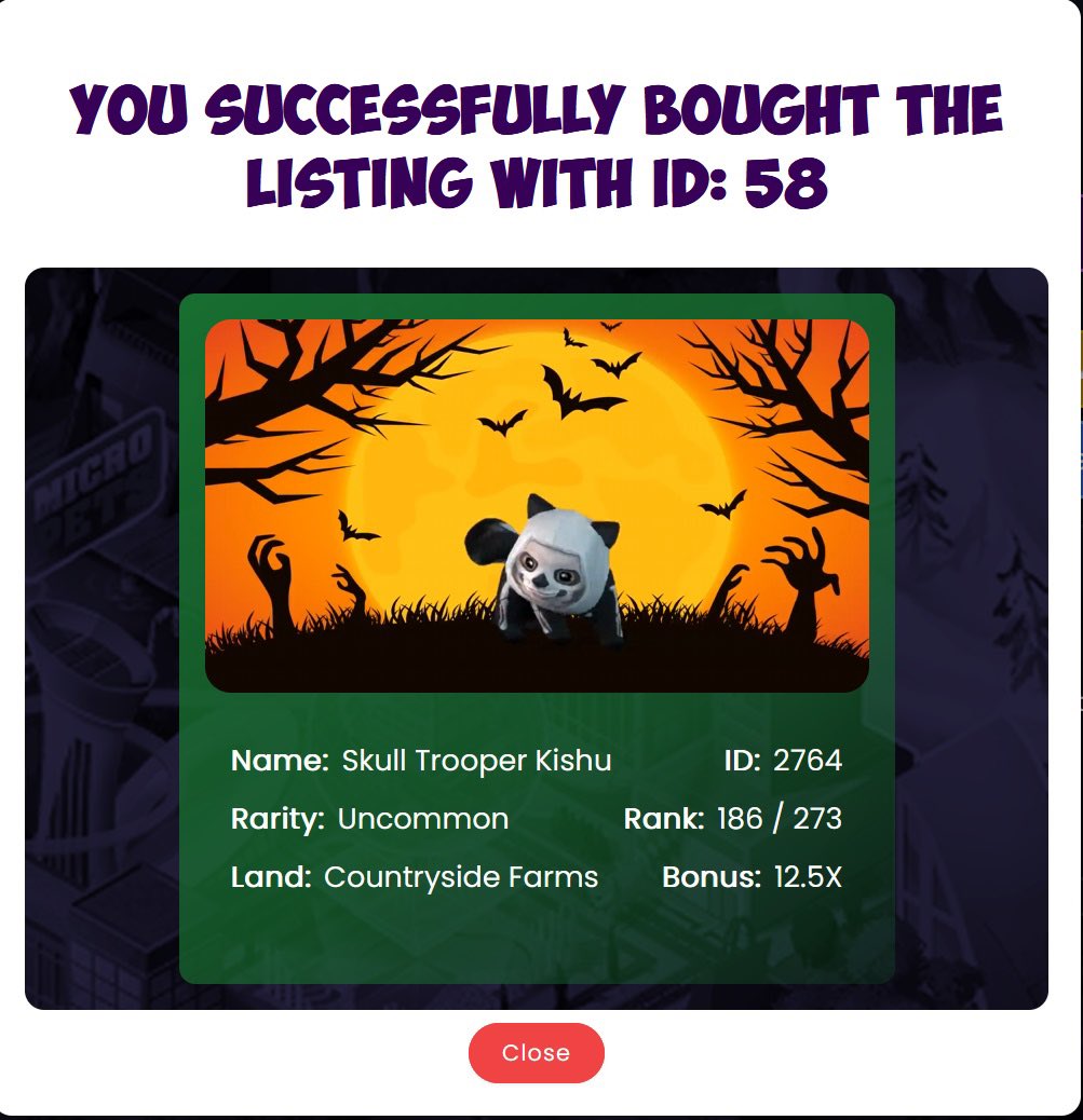 elgreatgusby's tweet image. GM @MicroPets_io Fam.

So I have used my staking rewards from my 2D Micropets to get a couple of awesome Halloween 2021 3Ds.

This is my favourite collection from Micropets!