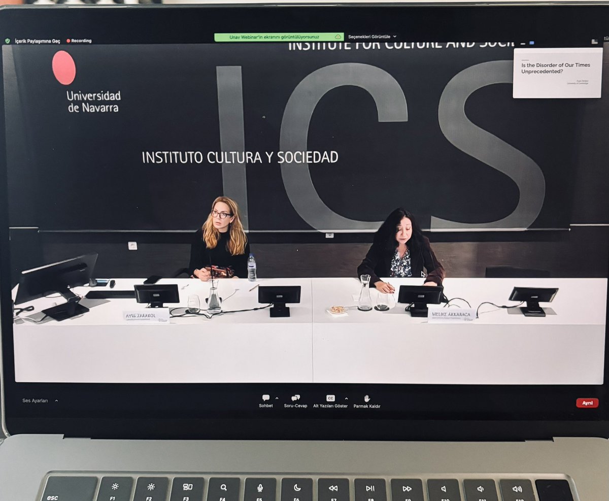 W_Ozdemir's tweet photo. Zarakol's seminar on "is the Disorder of Our Times Unprecedented?" started. @ICS_unav @nosy_korora #GlobalIR #disorder https://t.co/2bd8TzkVwp