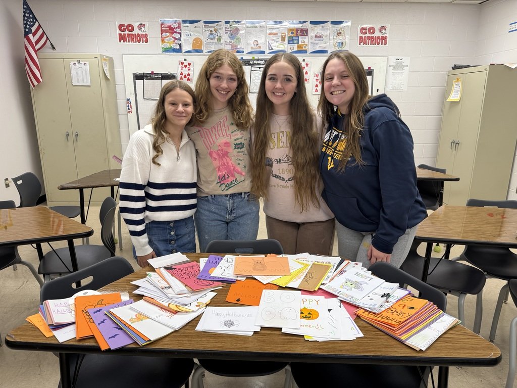 Our Key Club students made over 250 Halloween cards to be delivered to residents of local nursing homes.  Spooktacular community outreach project!
