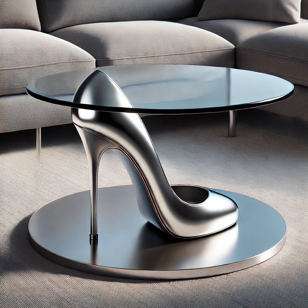 Jackielthequeen's tweet photo. Don't miss the exclusive Tableshoe! Perfect for adding a unique touch to your space.
#InteriorDesign #HomeDecor #AIArt #eTatos #ShoesDesigns #ModernFurniture #StatementPiece https://t.co/6qwcd8vhZN