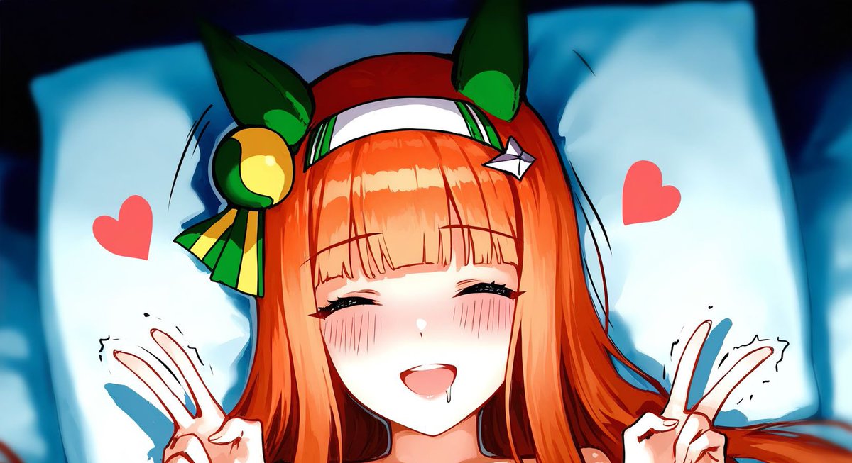 meblimu's tweet photo. スズカさんのダブルピース https://t.co/hLWbZUDMIs