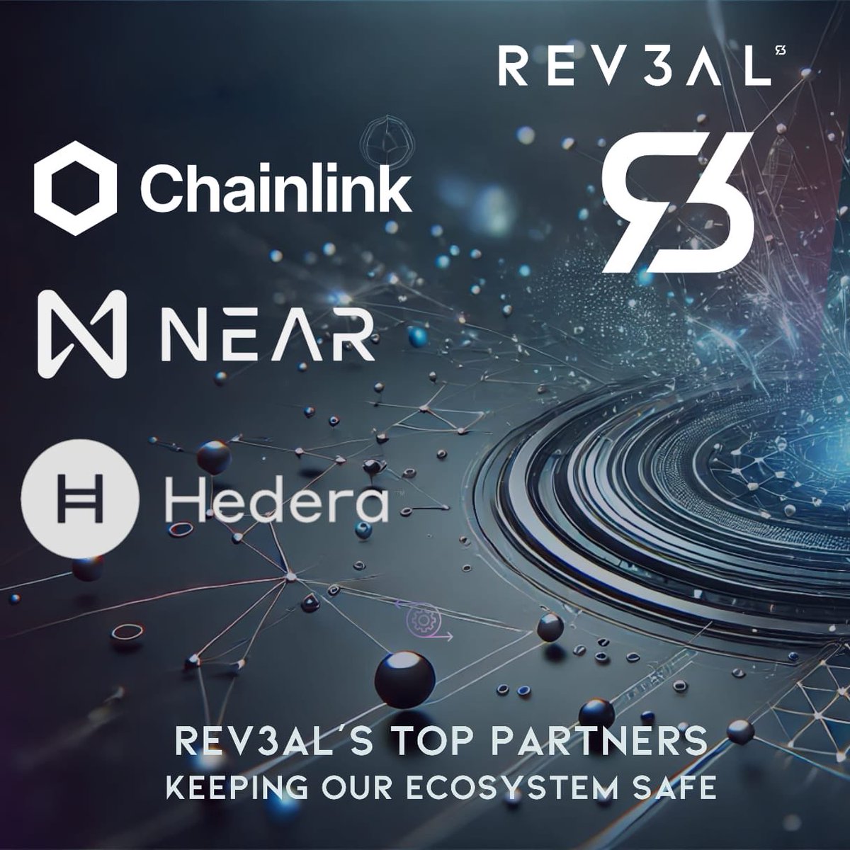 Rev3alTech's tweet image. 🌐 REV3AL x Near, Hedera &amp;amp; Chainlink

Big moves ahead. With ⁦@NEARProtocol⁩ speed, ⁦@hedera⁩ security, and  ⁦@chainlink⁩ interoperability, we’re building the future of digital assets.

Stay tuned.

#REV3AL #NearProtocol #Hedera #Chainlink #Web3