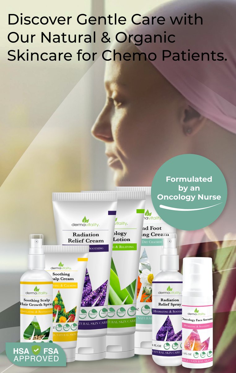 Dermavitality all natural skincare for patients going through treatment and beyond. #cancercare