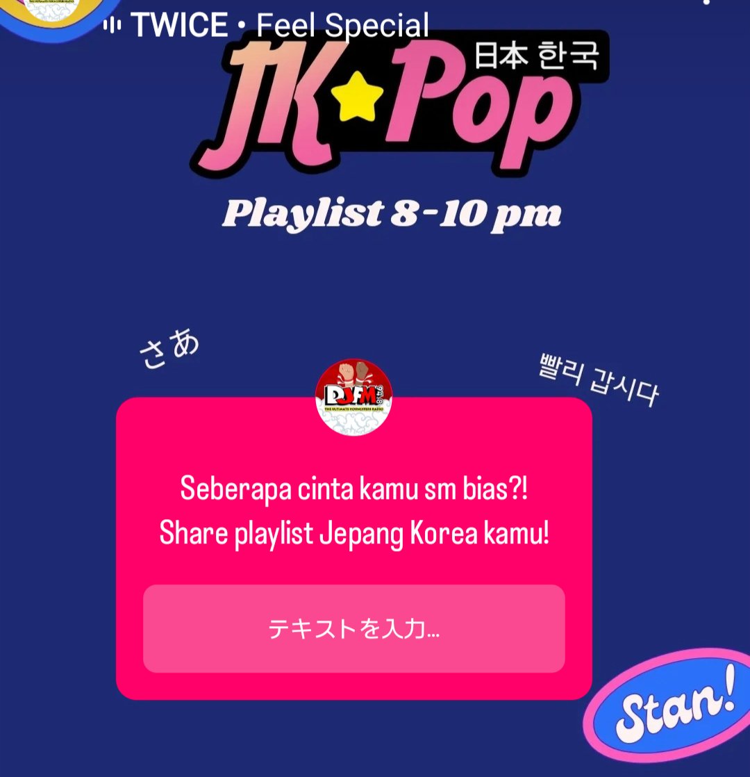 Meiling11317654's tweet image. インドネシア🇮🇩#djfmsurabaya 

IG にリクフォーム挙がりましたね。私は、神BD💙を推して、本日は、🎧️Bye24/7 を
リクしました〜

instagram.com/stories/djfmsu…

WhatsApp利用可👍