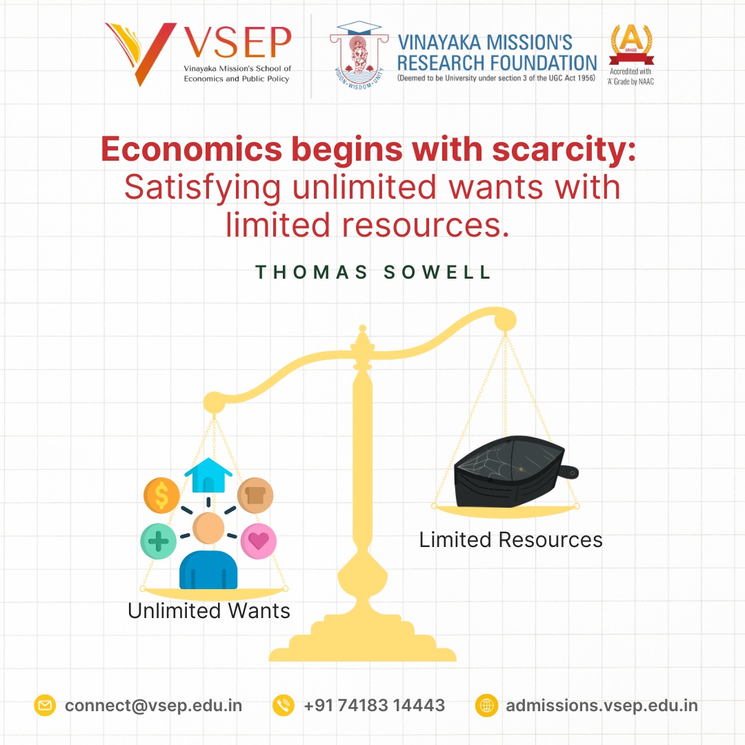 vsepchennai's tweet image. At VSEP, explore the power of economics—from scarcity to sustainability. Understand how theories drive real-world decisions and shape policy. 🌎📈  
Learn more: vsep.edu.in  
📞 Contact: +91 74183 14443  
#StudyEconomics #FutureEconomists #AdmissionsOpen