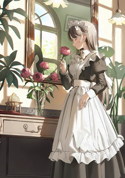 花とメイド 
