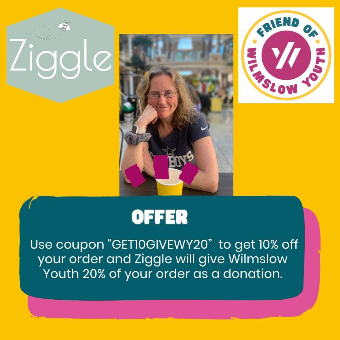 Business Champions of Wilmslow Youth Offer!!
Thanks to the wonderful Nicole of Ziggle Ltd for supporting us.  If you are making any Christmas purchases for a baby you know take a look and use this code.
<a href="/ziggleuk/">Ziggle Baby</a> 
#communitysupport #Wilmslow #Handforth #mentalhealthmatters