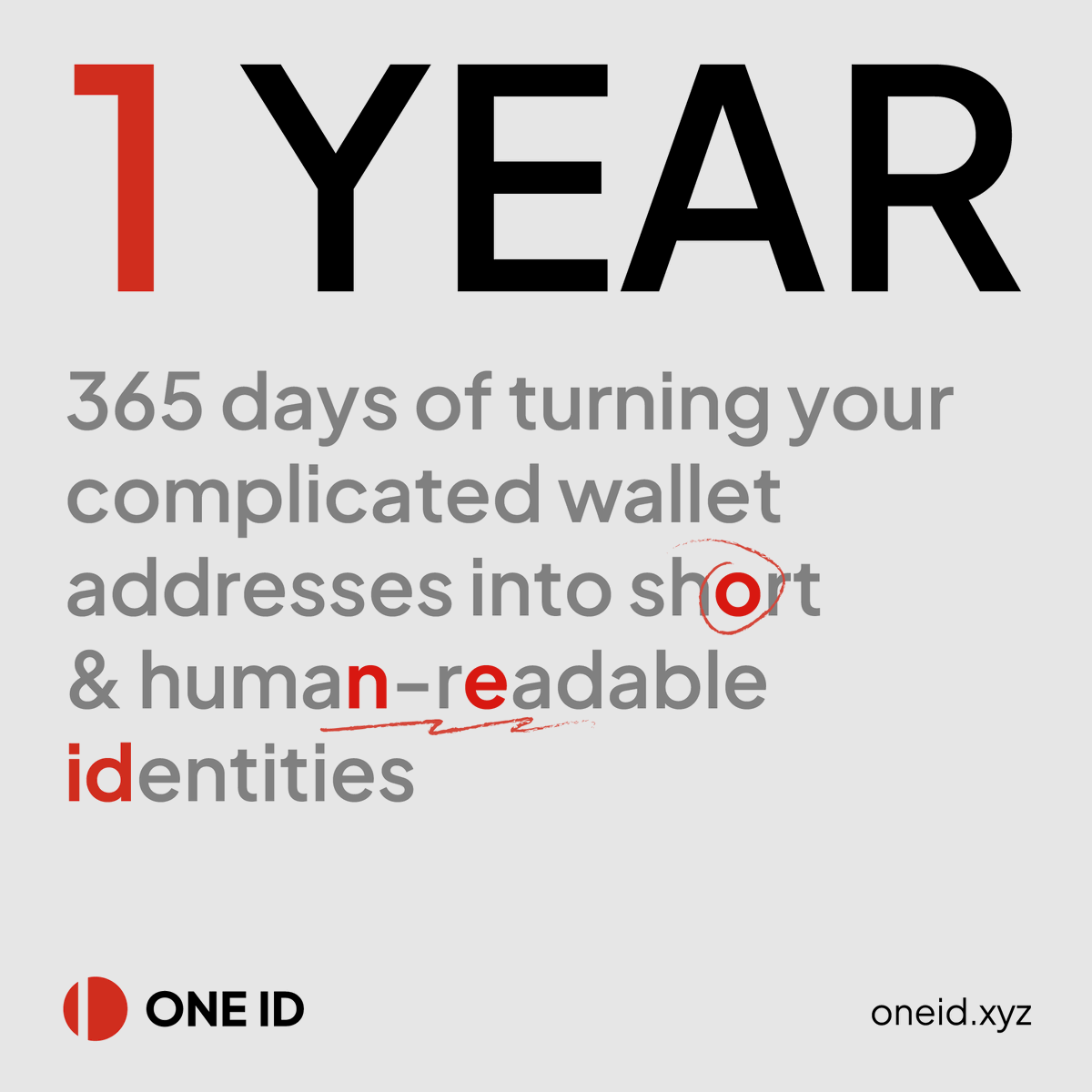 useOneID's tweet photo. π₯² 0x95aca...62D105
π theoneid.web3
365 days of turning your complicated wallet addresses into short & human-readable identities.
#1YearOneID #UseOneID
