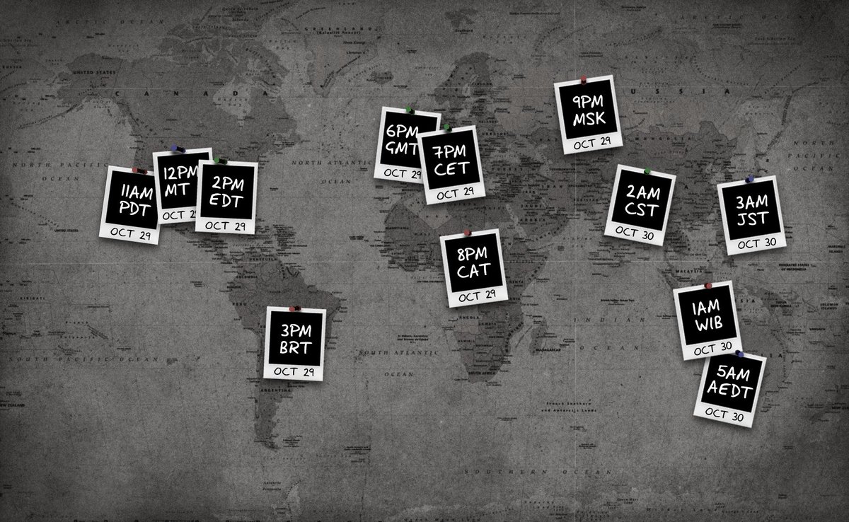 Ghost Hunters around the world, take note.

#Phasmophobia launches on console very soon. Find your time zone on the map below.