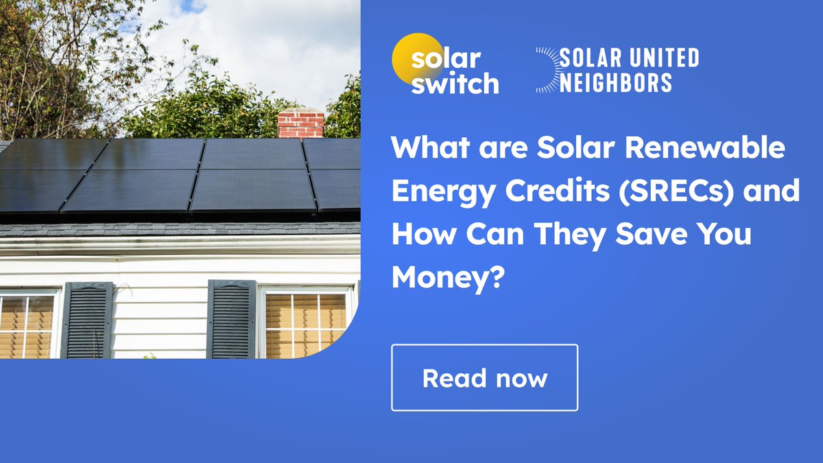 SustainableTKPK's tweet photo. Let's #GoSolarTkPk! ☀️ Solar Renewable Energy Credits (SRECs) can help you further reduce your energy expenses with solar panels. But, how do they work? Learn from the expert team behind #SolarSwitch. Check out their guide here: https://t.co/u0bGVF5KRW https://t.co/b0jYOqOTfG