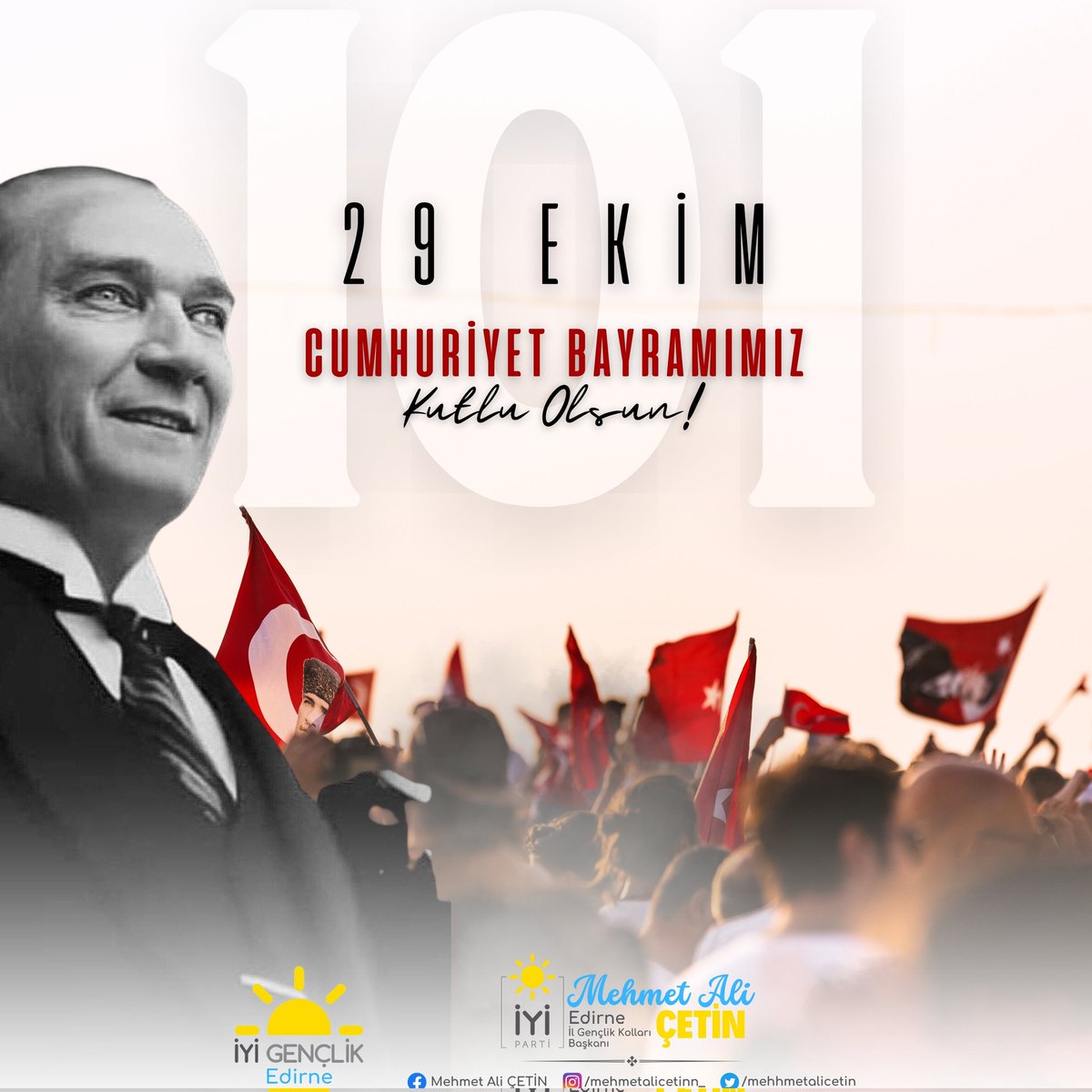 iyigenclik22's tweet photo. “Cumhuriyet, düşüncesi hür, anlayışı hür, vicdanı hür nesiller ister.”

29 Ekim Cumhuriyet Bayramımız kutlu olsun! https://t.co/t6bAKhRuE6