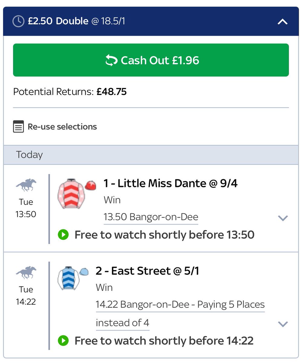 Plus singles on the double.