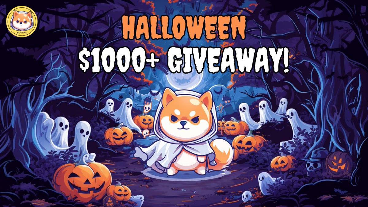 🎃👻 BOOSHI HALLOWEEN CONTEST! 👻🎃

$1,000 in $BOOSHI tokens up for grabs! 

HOW TO ENTER:
10 Creativity Prizes – Show us your best Booshi Halloween-themed artwork, memes, or stories for a chance to win $100 each!

BONUS: 🎁 An extra $100 in BOOSHI will go randomly to anyone who
