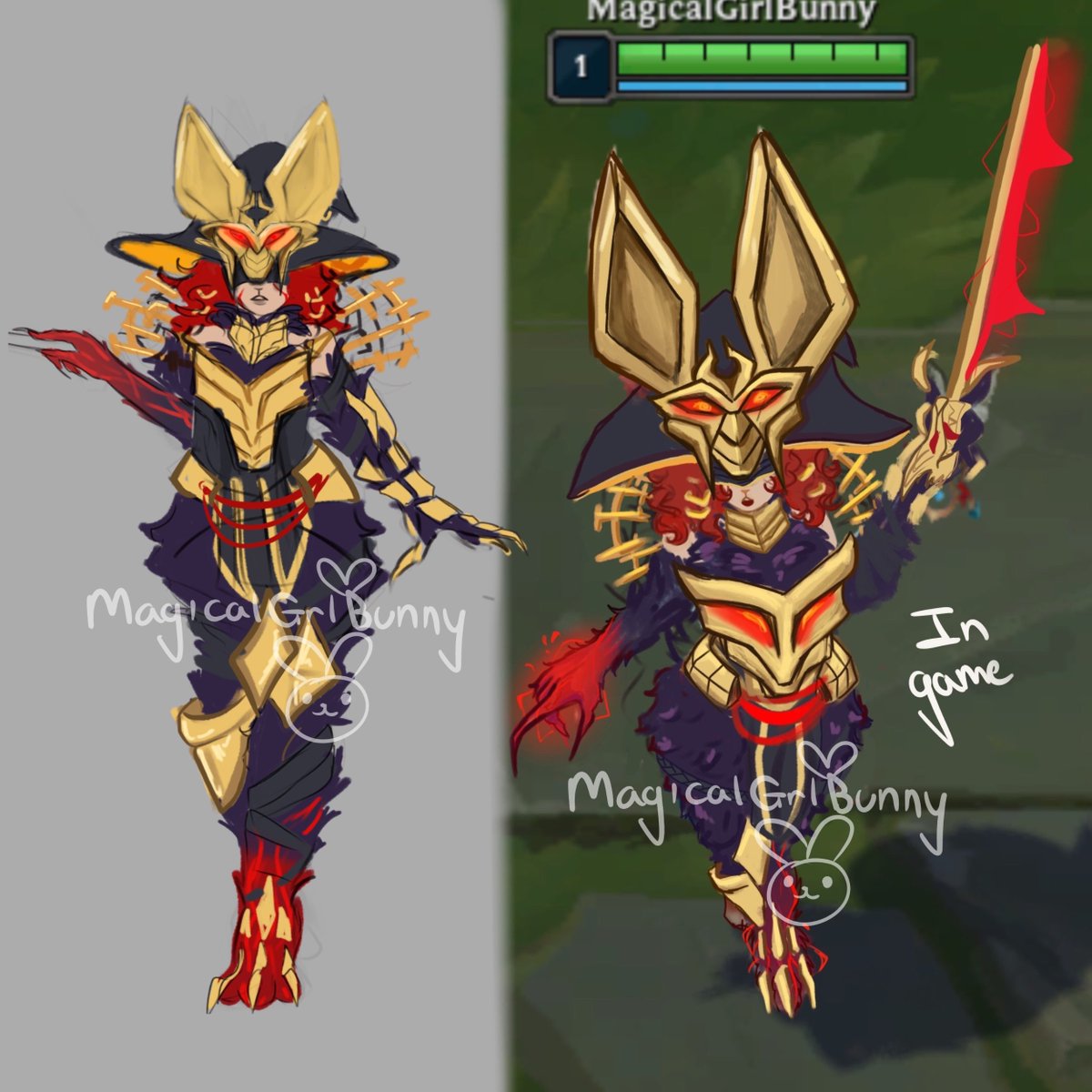 MagicalGrlBunny's tweet image. Chosen of The Wolf Aurora  concept!🐺🐇
#Aurora #ArtofLegends #LeagueofLegends