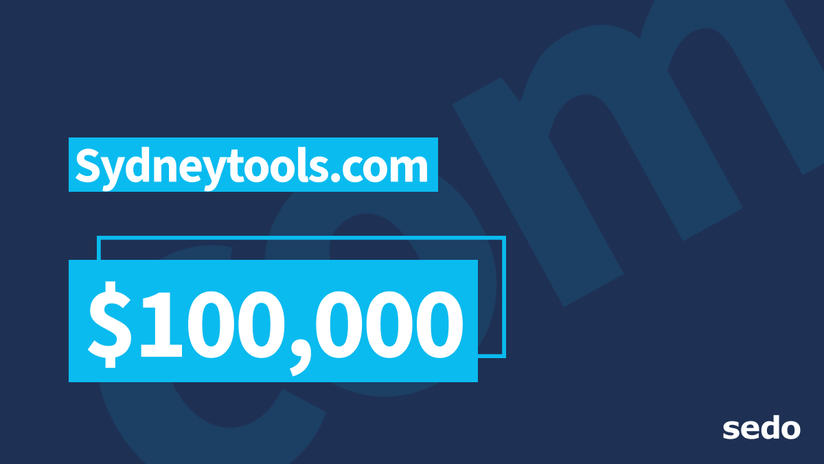 Sedo's tweet photo. $100K Domain #Sale! 💥

SydneyTools .com just sold for $100.000! Big shoutout to everyone who was involved. 🎉

Also a #domain name under .tech, a popular TLD in the #tech industry, secures a spot in the top 3 Sedo public sales!

Follow for more domain insights! 🏆 

#sedo https://t.co/9C1QUhwXyM