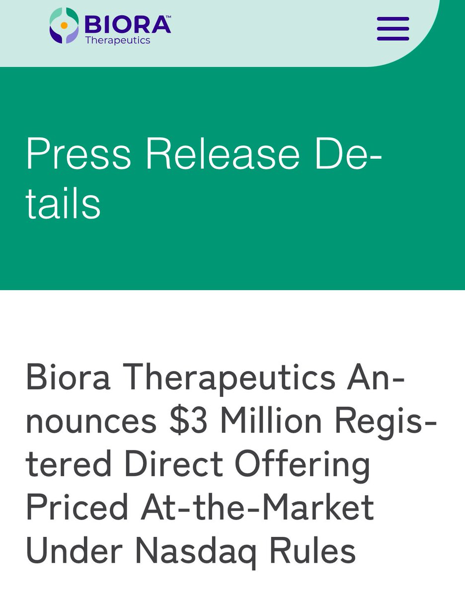 This POS is toxic.  Bankruptcy and the pink sheets are calling, $BIOR