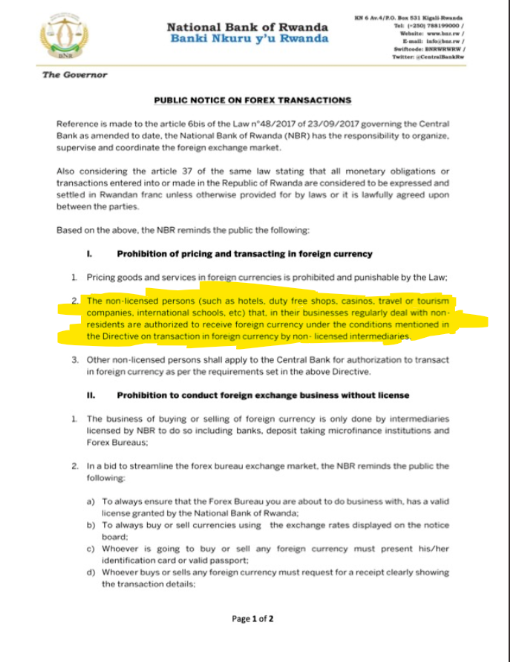 UncleGobby's tweet photo. @isatitou Sister Isabelle,

Article 32 of the same regulation prohibits invoicing clients in foreign currency, but again read carefully that article I (2) of the document attached in the screenshot, it #EXEMPTS;
-hotels
-duty free shops
-casinos
-travel &amp; tourism operators
-Int'l schools https://t.co/AY63Qz6o4Q