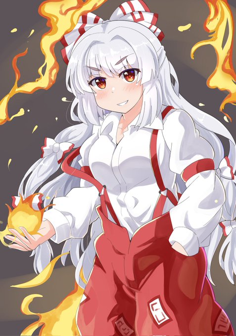 妹紅描いたからみて#藤原妹紅#東方Project 