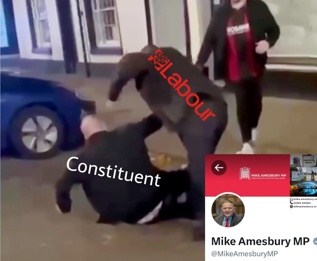 RuleBrexitannia's tweet photo. Here is Labour MP @MikeAmesburyMP having a debate with a British member of the public and one of his constituents on an evening out.
#mikeamesbury
#labourthugs
#Budget2024 
#LabourParty https://t.co/7wIbDKUVSa