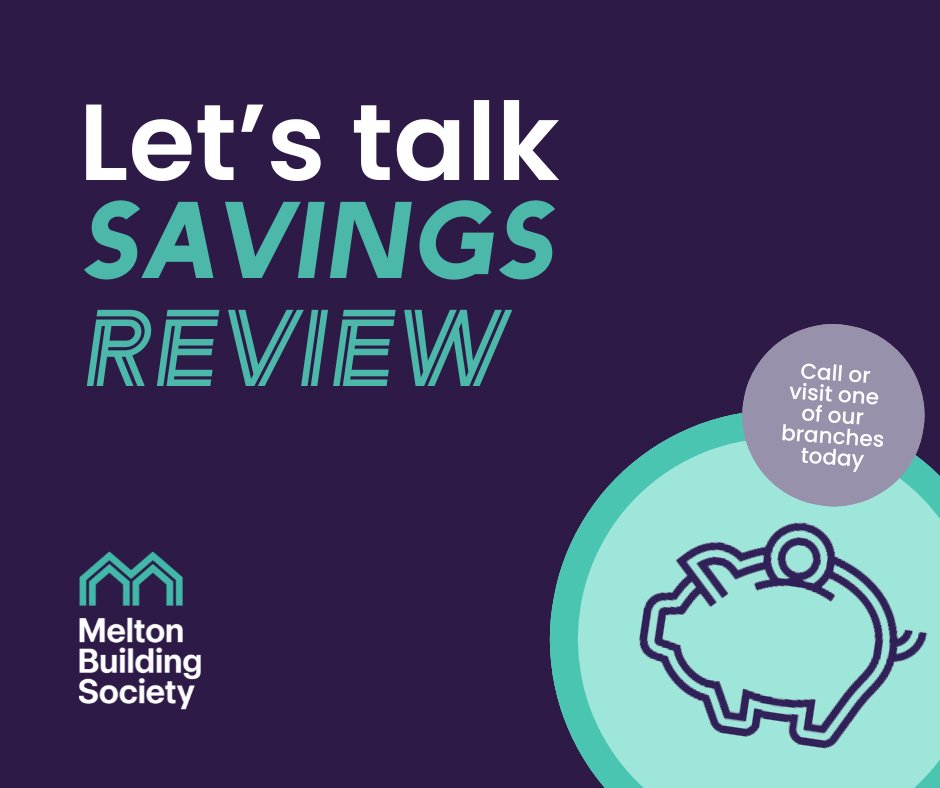 We are committed to helping you on your savings journey. 

So why not book a savings review meeting with one of our branches today. You can find all the details you need here 👉  themelton.co.uk/branch-finder/.

#TeamMelton #SavingsReview #Branches