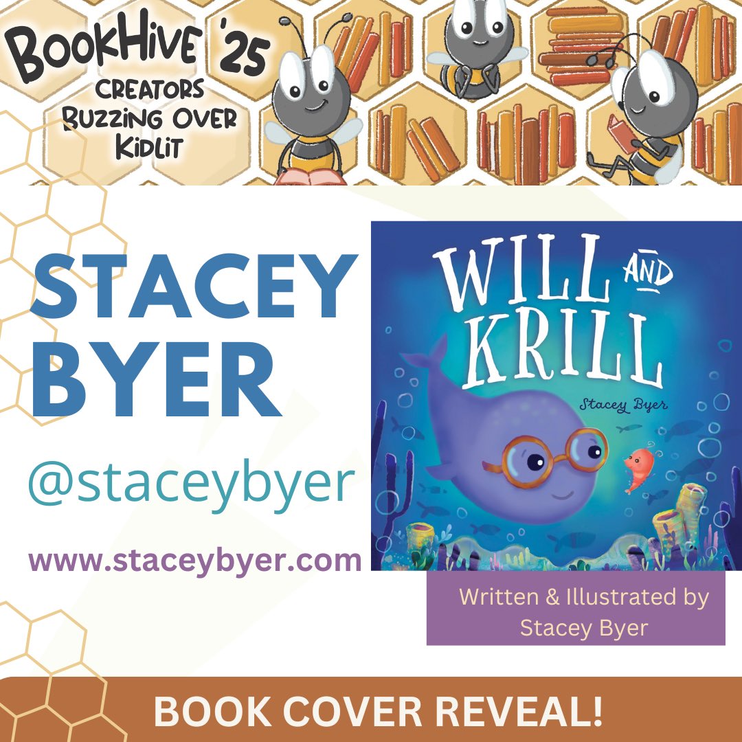 Cover Reveal! WILL and KRILL written &amp; illustrated by <a href="/staceybyer/">Stacey Byer Preorder WILL&KRILL</a>! 
A tale for shy &amp; quiet kids, encouraging them to find where they belong--and use their voice when it really matters. 
Swimming your way on June 10th 2025!
Preorders : staceybyer.com/books #kidlit #coverreveal