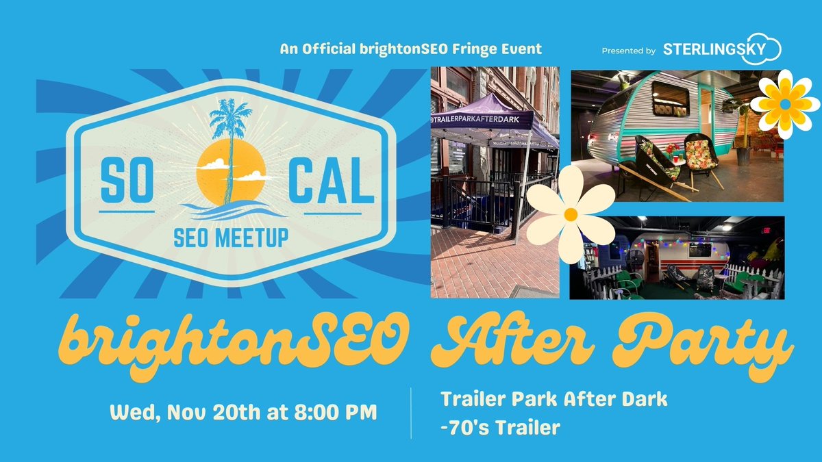 JoyanneHawkins's tweet photo. Looking forward to speaking at @brightonseo San Diego next month and catching up with everyone at the SoCal SEO Meetup: BrightonSEO After Party 

🗓️ Wed, Nov 20
⏰ 8 PM (right after brightonSEO!)

Meetup details and registration here: https://t.co/hfwzHm2cWY

Grab discounted brightonSEO tickets here: https://t.co/yA8OHifIbf